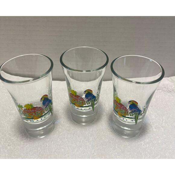Jimmy Buffett's 3 Margaritaville Jamaica Mini Shooter Shot Glass - Picture 1 of 9